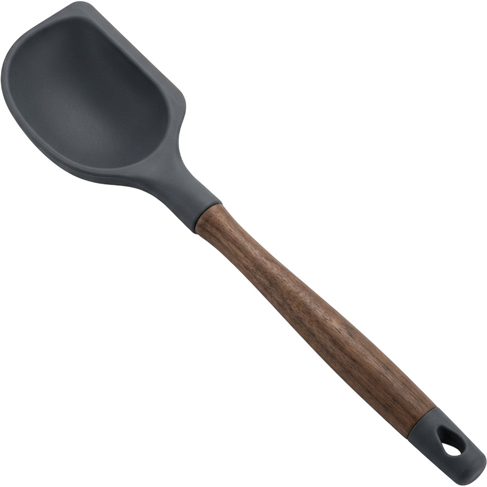 Kpvxg Deep Silicone Scraper Spoon Walnut Handle Charcoal 30 cm - Product view
