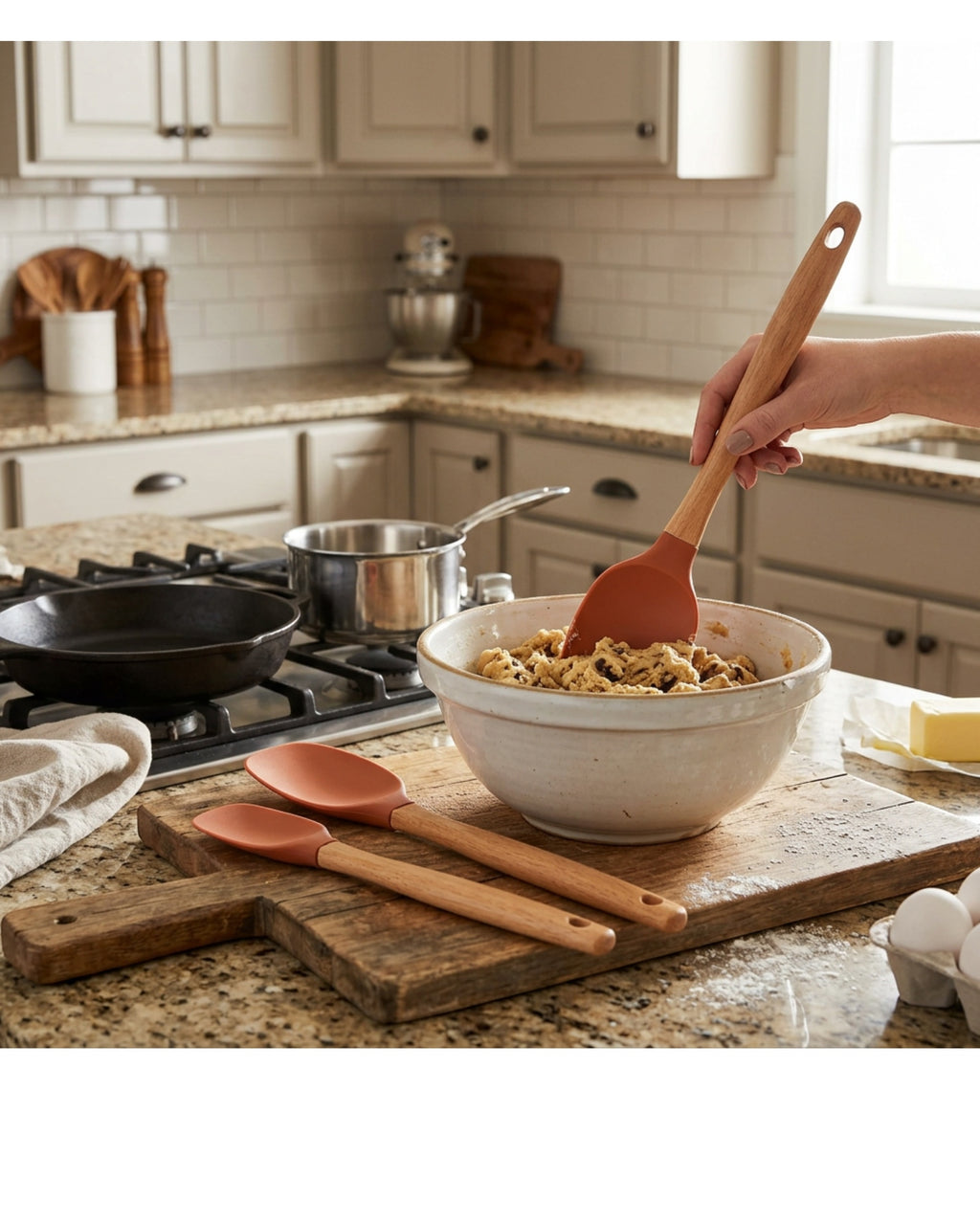 Kpvxg Pourrest Silicone Spoonula Duo Terracotta 2 Piece