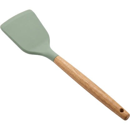 Kpvxg Solid Silicone Turner Acacia Handle Sage 32 cm - Product view